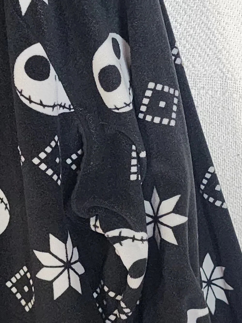 Disney Nightmare Before Christmas Black Soot Poly 2pc Pajama Set Size 3X 22W-24W - Picture 10 of 16